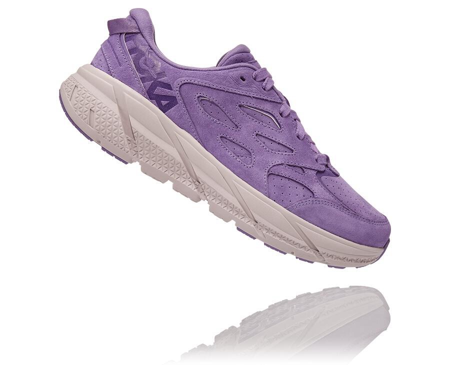 Hoka One One Loopschoenen Dames - Clifton L Suede - Paars - TW1938475